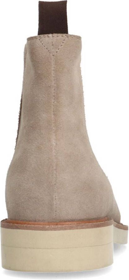 Manfield Heren Beige suède chelsea boots