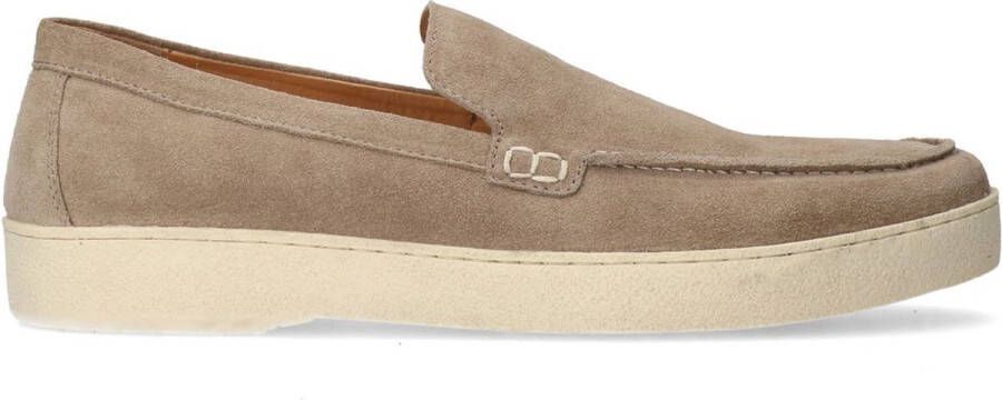 Manfield Heren Beige suède loafers