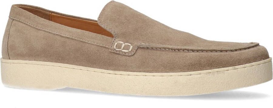 Manfield Heren Beige suède loafers