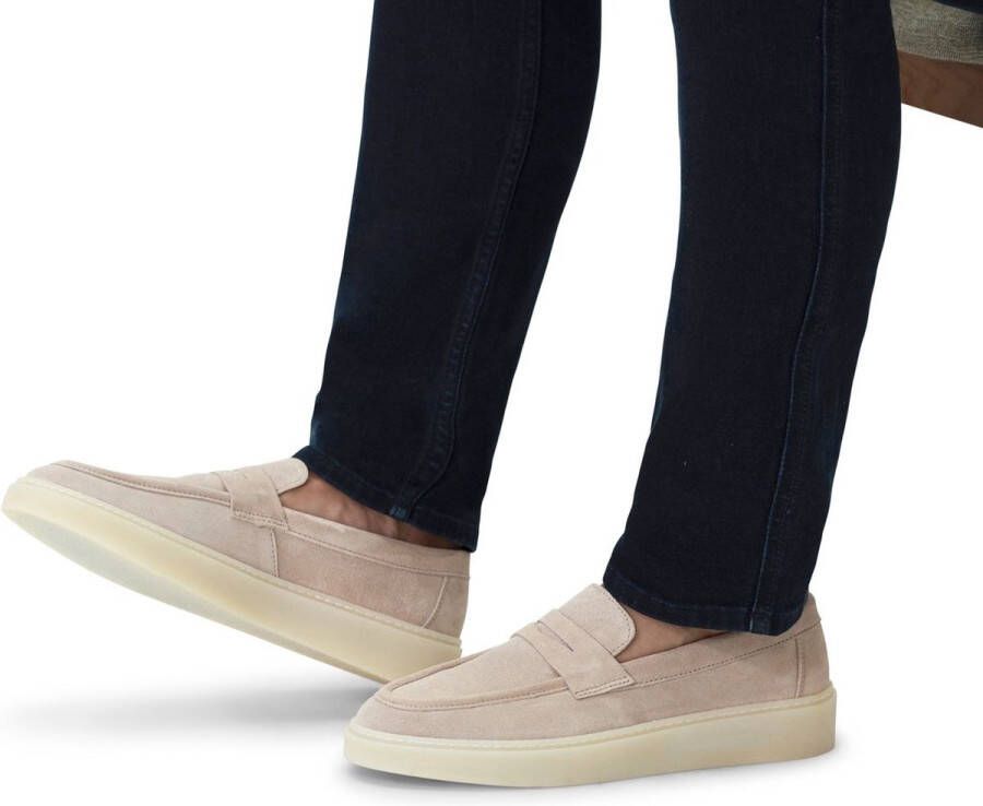 Manfield Heren Beige suède loafers