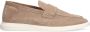 Manfield Heren Beige suède loafers - Thumbnail 1