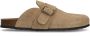 Manfield Heren Beige suède slip ons - Thumbnail 2