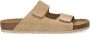 Manfield Heren Beige suède slippers - Thumbnail 6