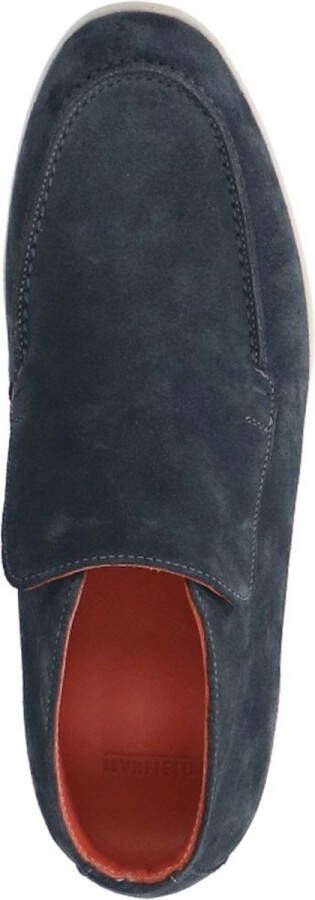 Manfield suède hoge loafers blauw - Foto 5