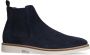 Manfield Heren Blauwe suède chelsea boots - Thumbnail 2