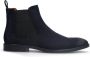 Manfield Heren Blauwe suède chelsea boots - Thumbnail 2