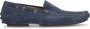 Manfield Heren Blauwe suède loafers - Thumbnail 6