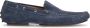 Manfield Heren Blauwe suède loafers - Thumbnail 2