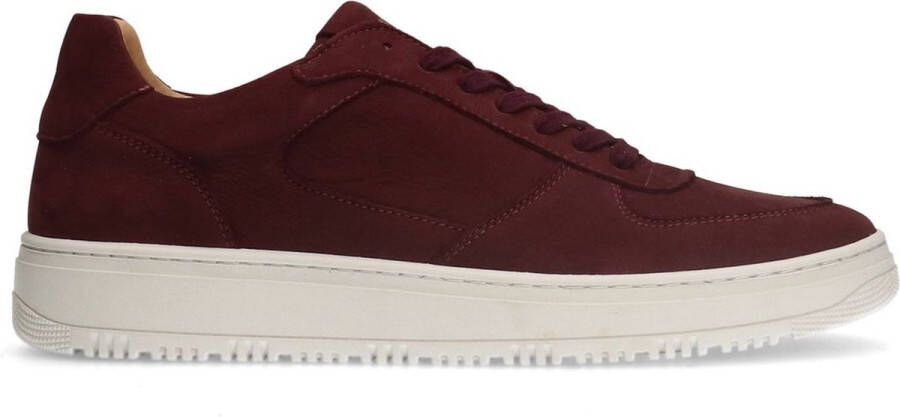 Manfield Heren Bordeaux nubuck sneakers