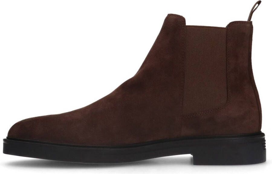 Manfield Heren Bruine suède chelsea boots