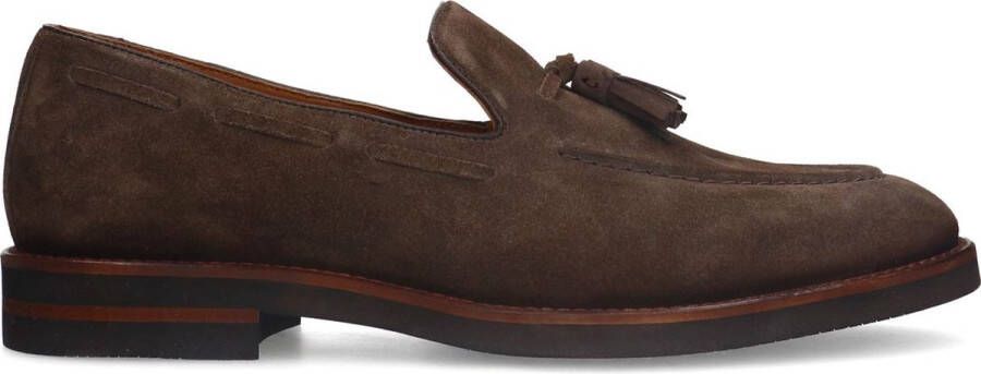 Manfield Heren Bruine suède loafers