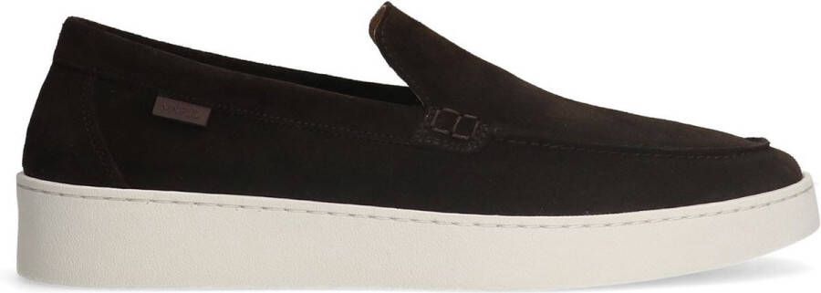 Manfield Heren Bruine suède loafers