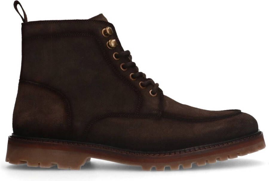 Manfield Heren Bruine suède veterboots