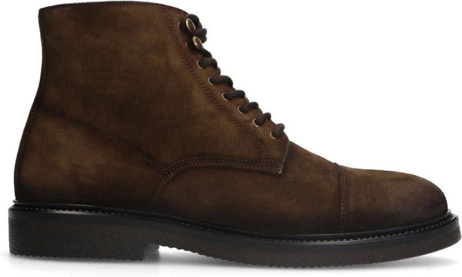 Manfield Heren Bruine suède veterboots