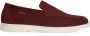 Manfield Heren Burgundy suède loafers - Thumbnail 1