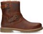 Manfield gevoerde leren enkelboots cognac - Thumbnail 2