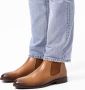 Manfield Heren Cognac leren chelsea boots - Thumbnail 2