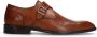 Manfield Heren Cognac leren gespschoenen - Thumbnail 6