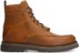 Manfield Heren Cognac leren veterboots - Thumbnail 2