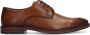 Manfield Heren Cognac leren veterschoenen - Thumbnail 6