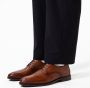 Manfield Heren Cognac leren veterschoenen - Thumbnail 2