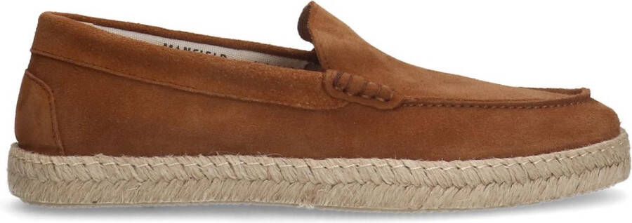 Manfield Heren Cognac suède espadrilles