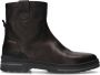 Manfield gevoerde leren enkelboots donkerbruin - Thumbnail 2