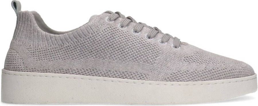 Manfield Heren Grijze knit fabric sneakers