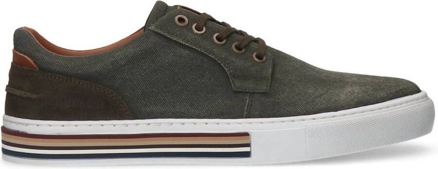 Manfield Heren Khaki canvas sneakers