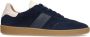 Manfield Heren Navy blauwe suède sneakers - Thumbnail 2