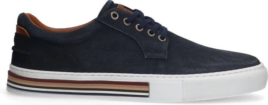 Manfield Heren Navy canvas sneakers