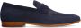 Manfield suède loafers donkerblauw - Thumbnail 2