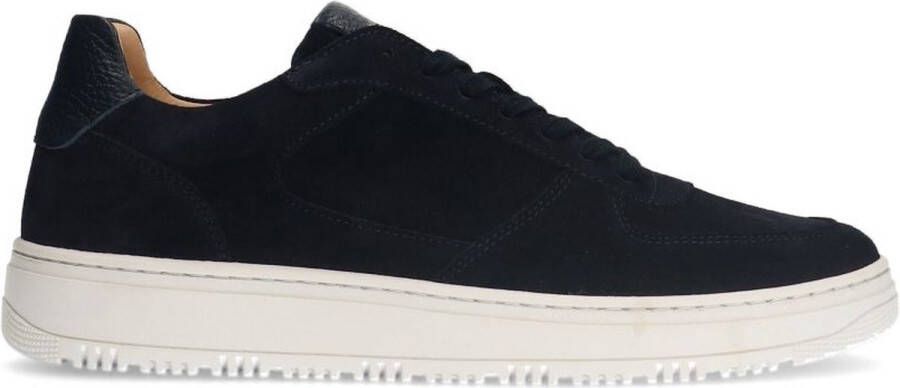 Manfield Heren Navy suède sneakers