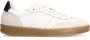 Manfield Heren Off white leren sneakers met suède details - Thumbnail 2