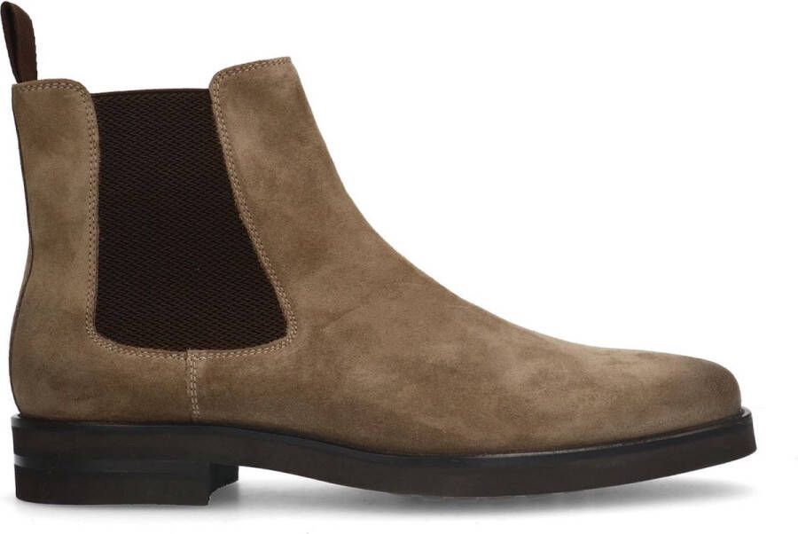 Manfield Dames Taupe suède chelsea boots - Foto 1