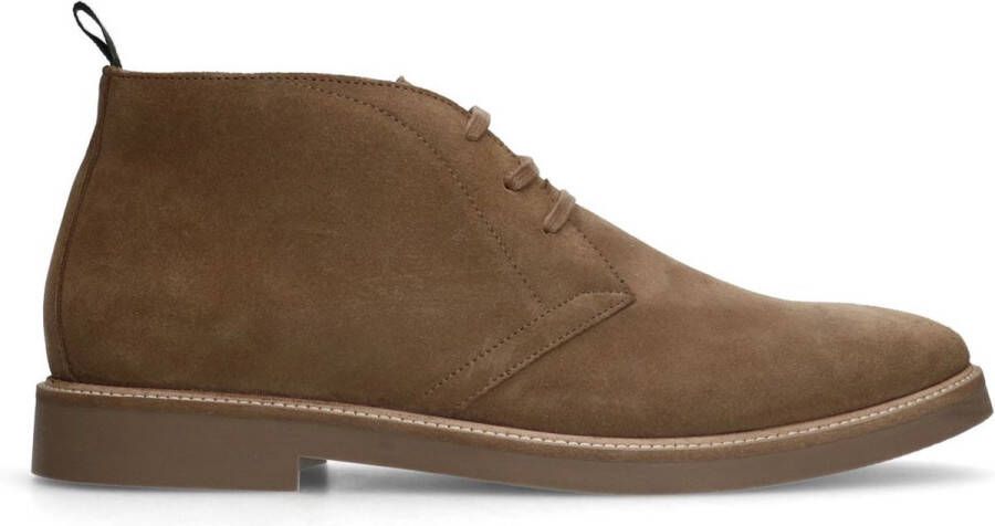 Manfield Heren Taupe suède veterboots