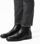 Manfield Heren Zwarte leren chelsea boots - Thumbnail 2