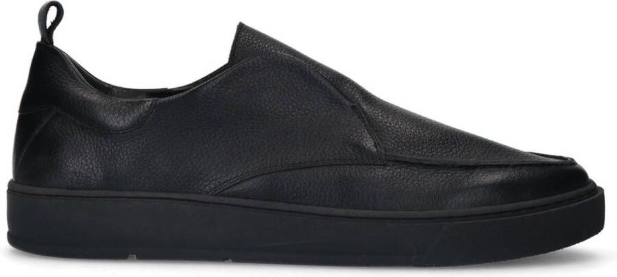 Manfield Heren Zwarte leren loafers - Foto 2