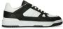 Manfield Heren Zwarte leren sneakers - Thumbnail 2