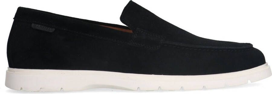 Manfield Heren Zwarte suède loafers