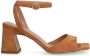 MANFIELD X INTERIEUR VAN MIES Dames Interieurvanmies Beige suède sandalen met hak - Thumbnail 1