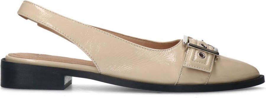 MANFIELD X INTERIEUR VAN MIES Dames Interieurvanmies Witte lakleren slingbacks