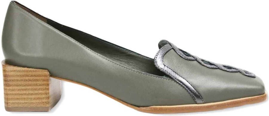 Mangará Cordia Vrouwenloafers 100% Premium Leer Groen