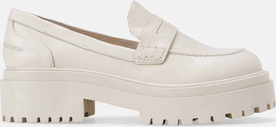 Mangará Dames schoenen Carvalho Geitenleer Blokhak Beige