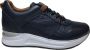 Manlisa veters studs lederen comfort sneakers S247-2263 navy - Thumbnail 1