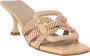 March 23 Hakken Beige Leer Louelle sandeletten beige - Thumbnail 1