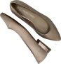 Marco tozzi Stijlvolle beige ballerina met metallic detail Beige - Thumbnail 4