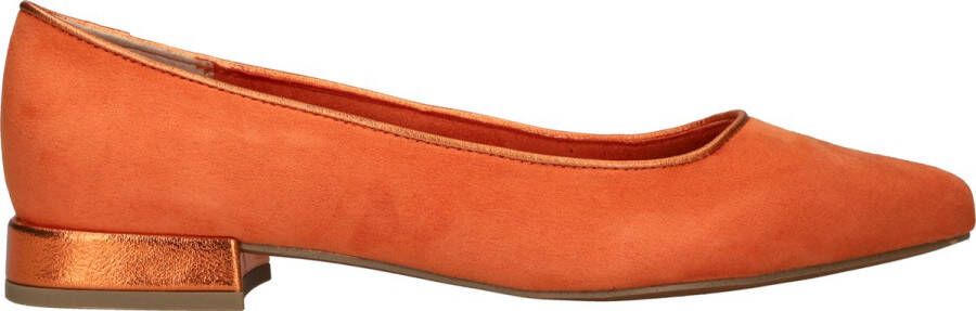 Marco tozzi Oranje Metallic Ballerina Schoenen Orange Dames