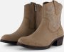 Marco Tozzi Cowboylaarzen taupe Textiel Dames - Thumbnail 1