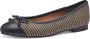 Marco Tozzi MT Vegan Soft Lining + Feel Me insole Dames Ballerina's BLACK COMB - Thumbnail 1